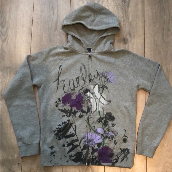 Hurley Tops - Hurley Zip-up Hooded Jacket Hurley Tops - Hurley Zip-up Hooded Jacket